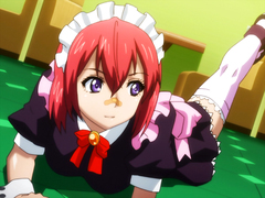 Big titted hentai waitress